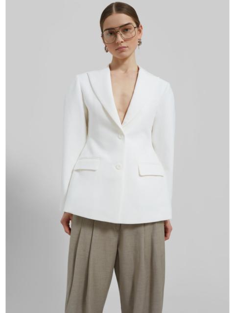 The Frankie Shop Colette Hourglass Blazer - White