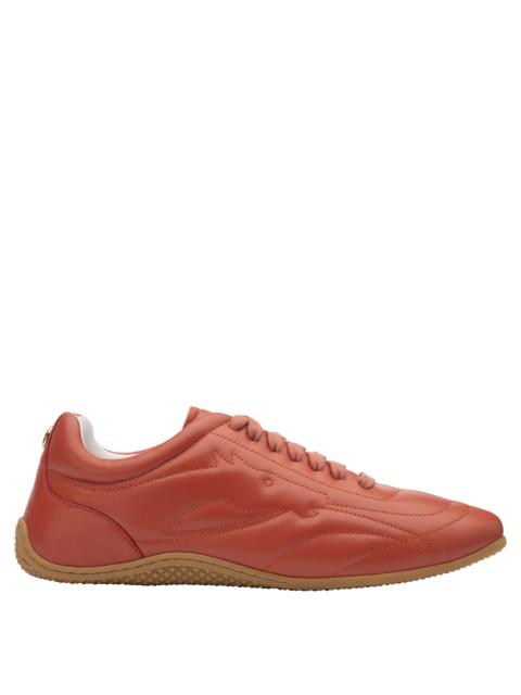 Longchamp On-The-Go Sneakers Coral - Leather