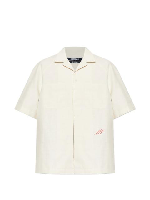 Jacquemus Romarin Pocket Embroidered Shirt