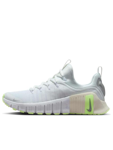Nike (WMNS) Nike Free Metcon 6 'White Metallic Silver Barely Volt' FJ7126-108