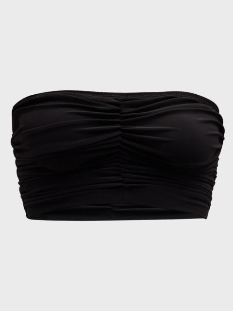 NORMA KAMALI Cropped Slinky Bra Bikini Top