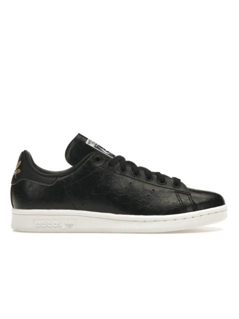adidas Stan Smith Cracked Leather Black Gold (Women's)