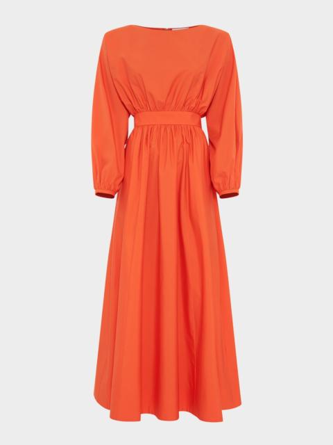 GABRIELA HEARST Ahmose Gathered Long-Sleeve Maxi Dress