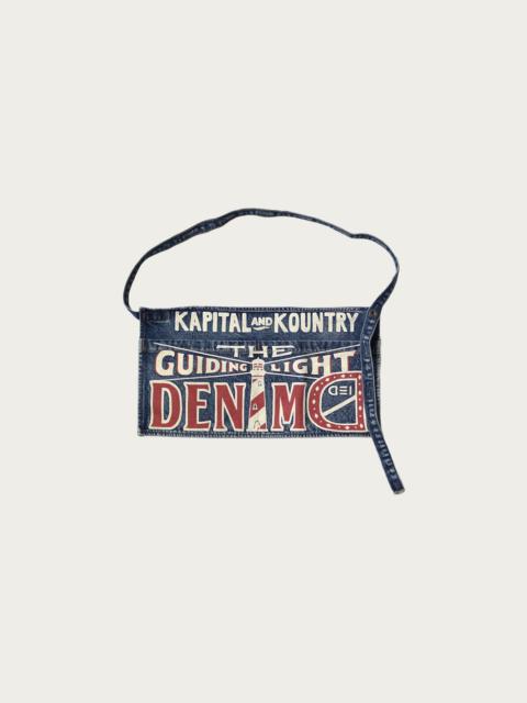 Kapital 13oz Denim Damaged Short AD Apron (GUIDING LIGHT) - Indigo