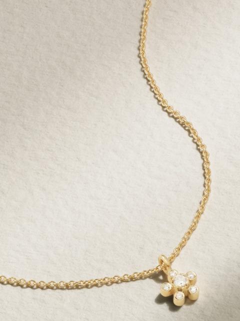 SOPHIE BILLE BRAHE Petit Soleil Simple 18-karat Recycled Gold Diamond Necklace