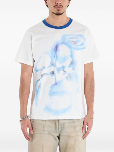 Diesel T-Norm graphic ringer T-shirt