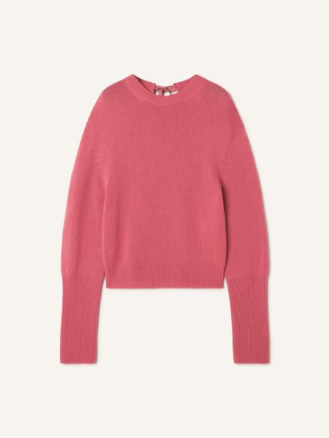 Lanvin CASHMERE SWEATER WITH GROSGRAIN DETAIL