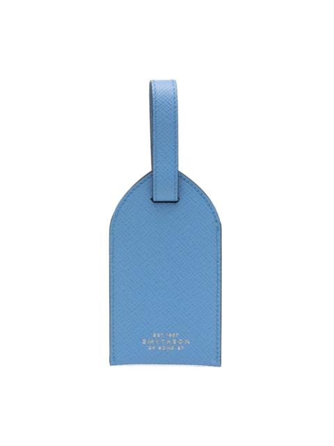 Smythson logo-stamp luggage tag