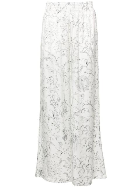 FABIANA FILIPPI silk satin flared trousers