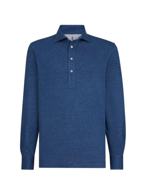 Brunello Cucinelli long-sleeve polo shirt