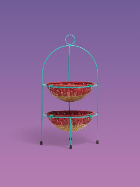 Marni MARNI MARKET ROUND FRUITSTAND IN IRON RED FIBRE