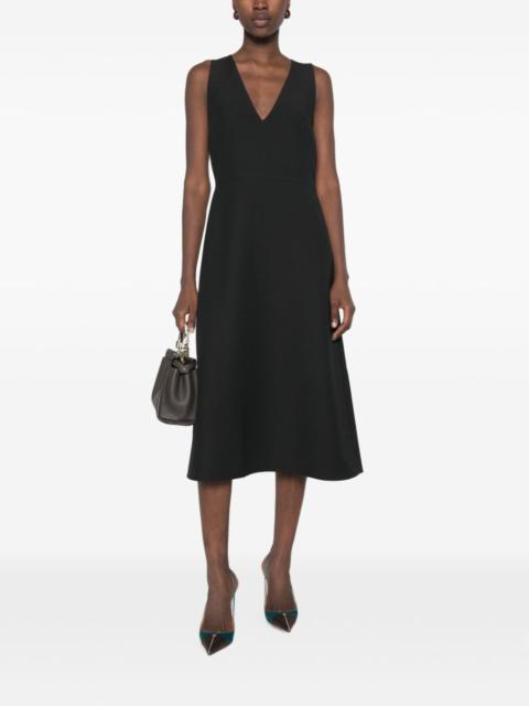 FENDI V-neck sleeveless midi dress