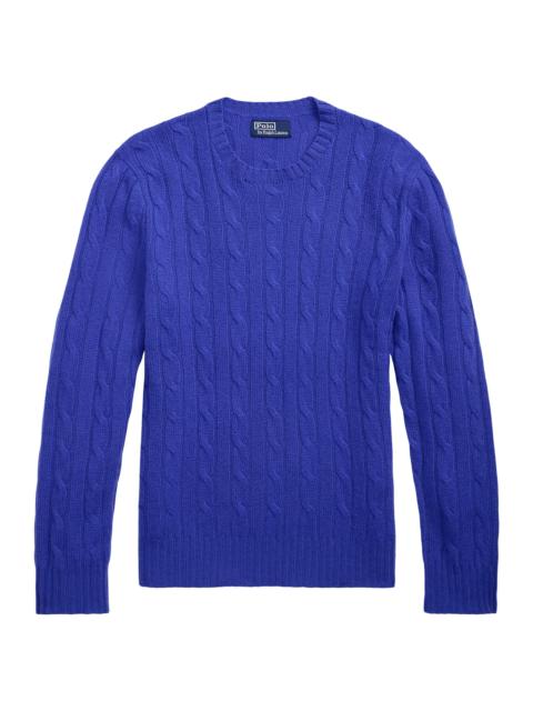 Polo Ralph Lauren Men's Cashmere Cable-Knit Sweater - Bluebell Bloom