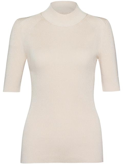 Technical Compact Rib Knit Top