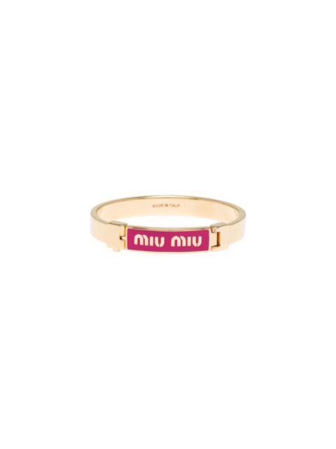 Miu Miu Enameled metal bracelet