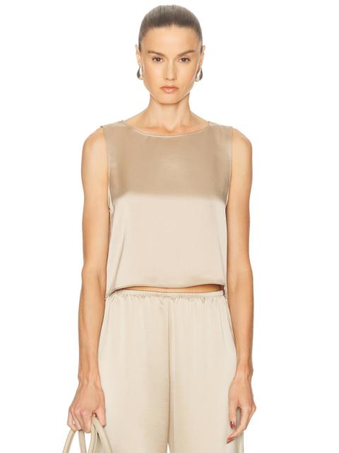 LESET Barb Crop Sleeveless Crew Top