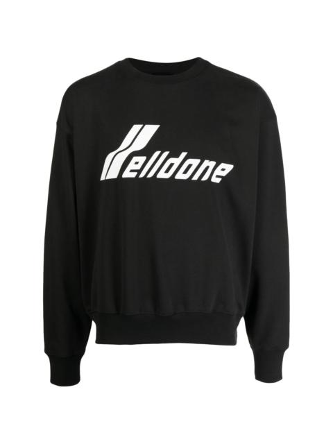 We11done logo-print drop-shoulder sweatshirt