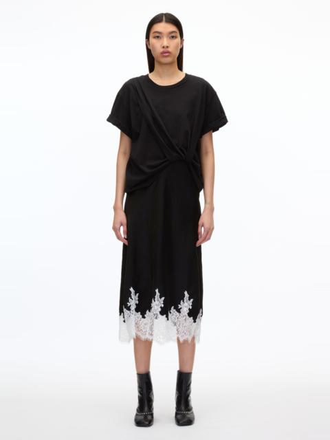 3.1 Phillip Lim Draped T-Shirt Slip Combo Dress