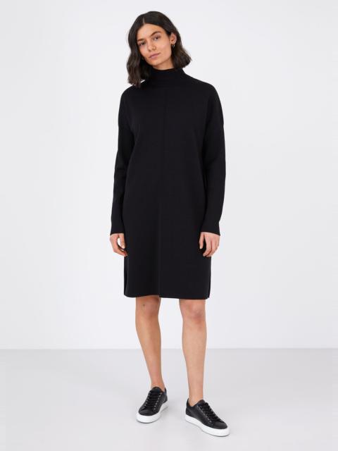 Merino Funnel Neck Dress