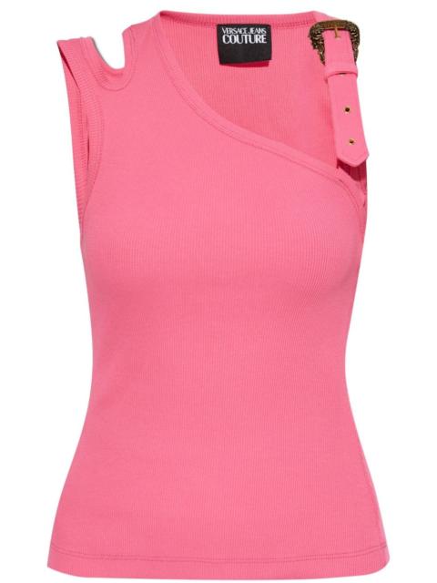VERSACE JEANS COUTURE asymmetric-neck tank top