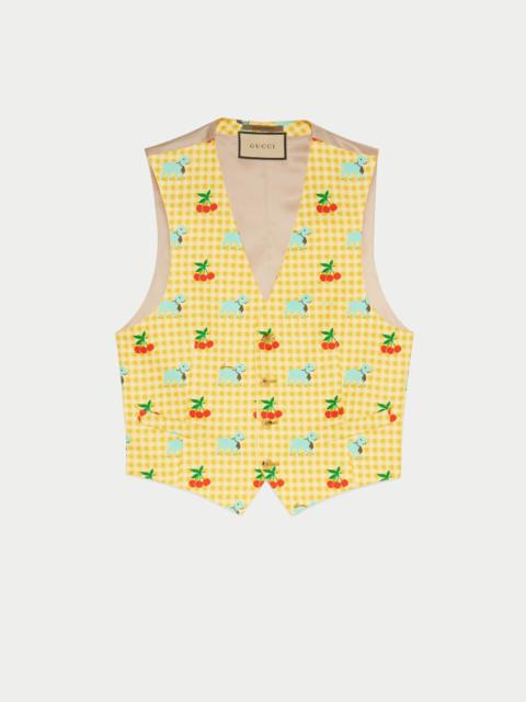 GUCCI Gucci HA HA HA gingham vest