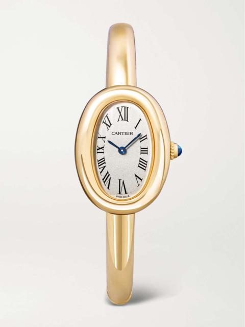 Cartier Baignoire 23.1mm small 18-karat gold watch White