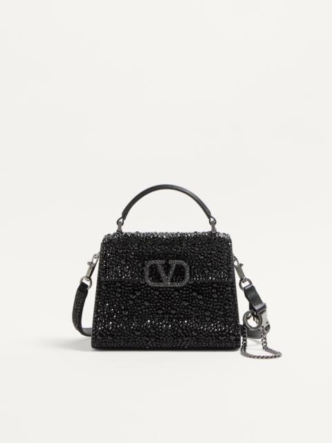 Valentino MINI VSLING HANDBAG WITH SPARKLING EMBROIDERY