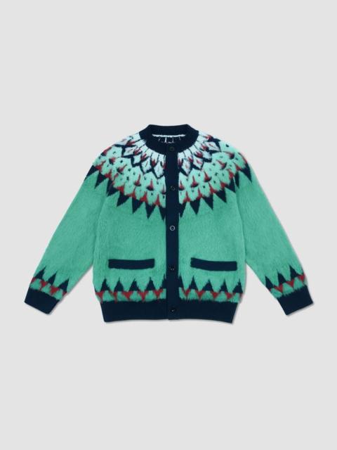 sacai Cardigan Jacquard knit