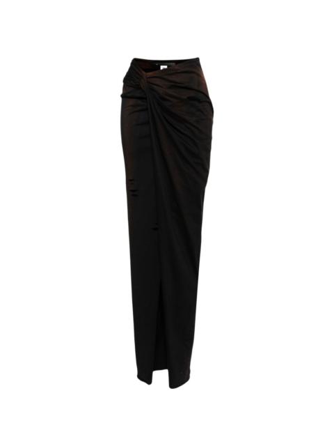 bleached effect skirt