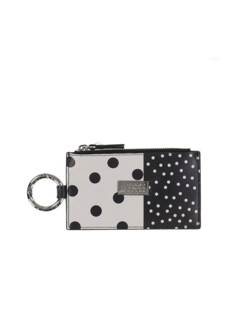 MM6 Maison Margiela ZIP WALLET / WHITE BLK