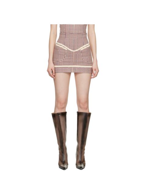 KNWLS Beige Neo Miniskirt