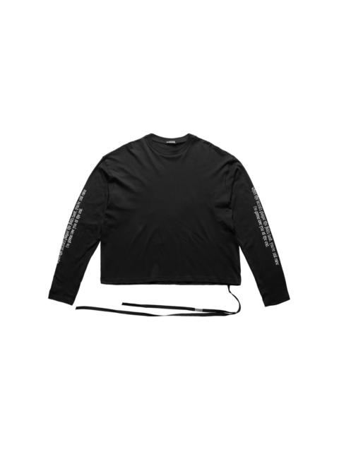 Ann Demeulemeester Ann Demeulemeester Emil Relax Fit Boxy T-Shirt "October's Portrait" Black
