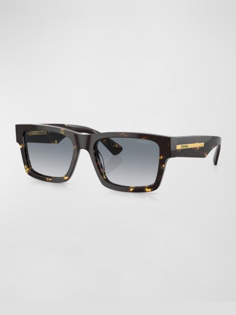 Men's Acetate Rectangle Sunglasses