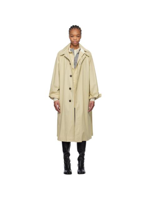 Maison Margiela Beige Layered Trench Coat