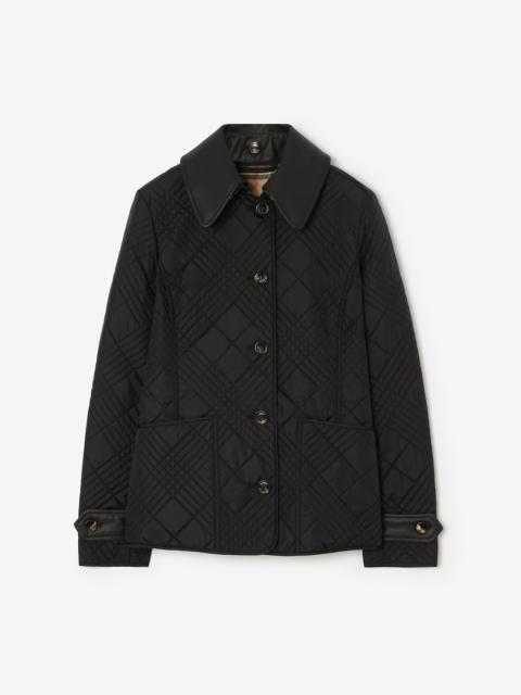 Burberry Micro Check-stitch Nylon Jacket