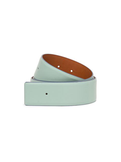 Green leather belt strap