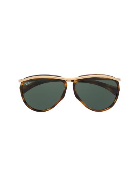 Ray-Ban RB2219 Olympian aviator-frame sunglasses