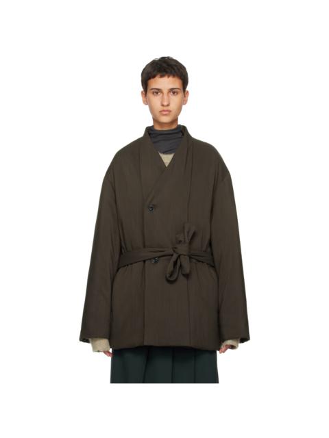 Lemaire Brown Wadded Jacket