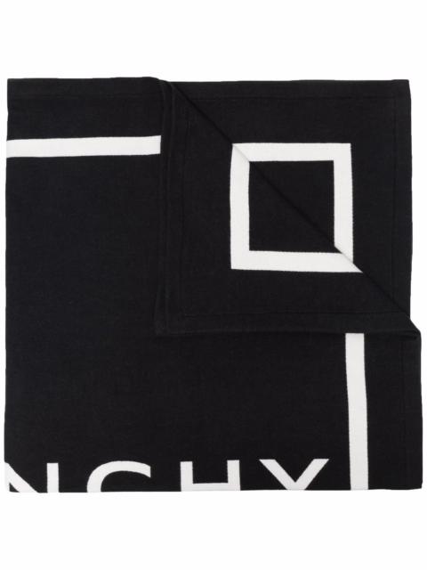 Givenchy Logo cotton scarf