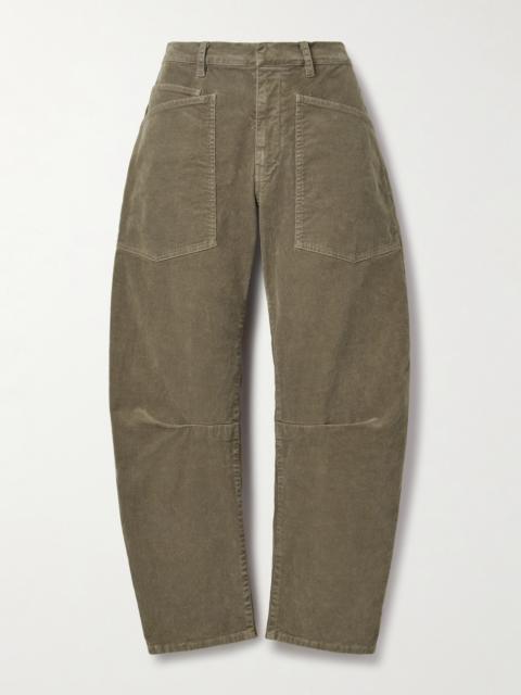 NILI LOTAN Shon Cotton-blend Corduroy Tapered Pants