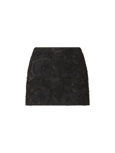 VERONICA BEARD OLENNA EMBELLISHED MINI SKIRT