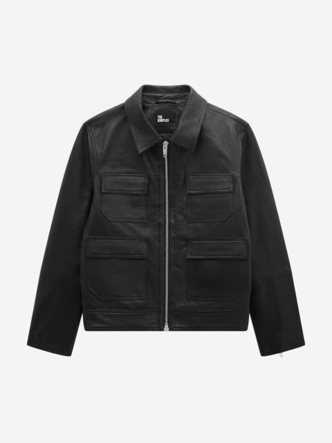 The Kooples BLACK LEATHER JACKET