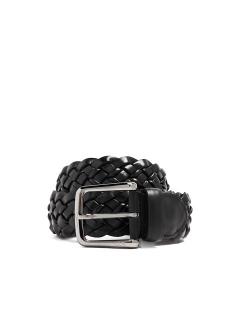 Tod's woven buckle belt