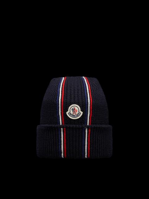 Moncler Tricolor Wool Beanie