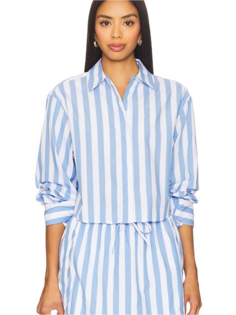 SIMKHAI Renata Cropped Button Down Shirt