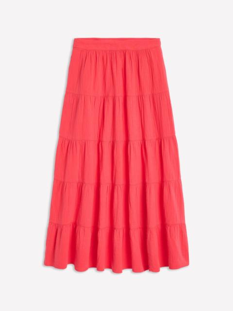 BODEN Nadia Double Cloth Maxi Skirt-Jam Red