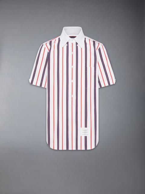 REPP STRIPE POPLIN SHORT SLEEVE SHIRT