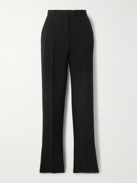 Alexander McQueen Wool-blend Crepe Straight-leg Pants