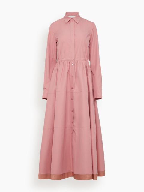 Lanvin Midi Shirt Dress in Dusty Pink