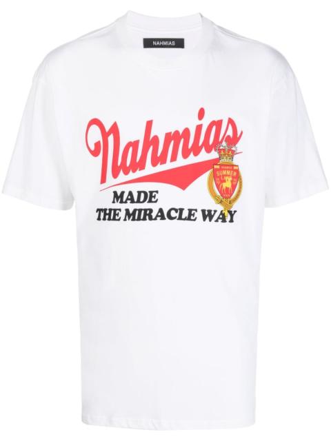 NAHMIAS logo-print cotton T-shirt